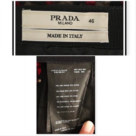 Prada wool blend boucle tweed skirt 46 Italy/US12 - Picture 3 of 8